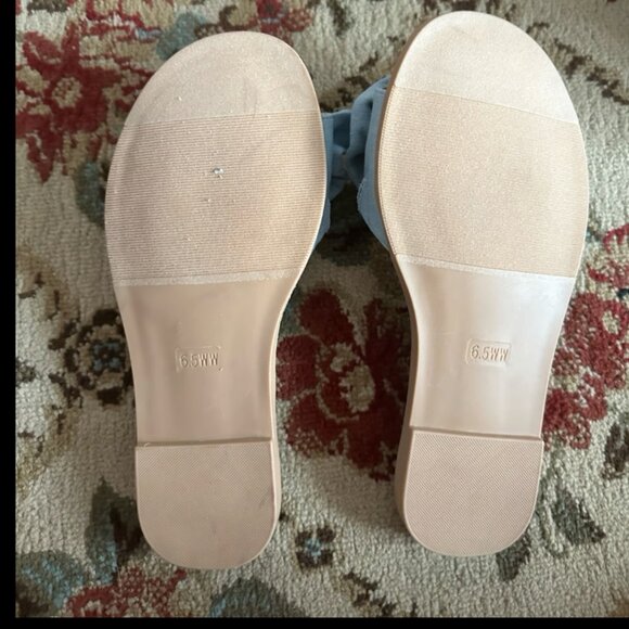 NWOT Torrid Denim Slide Sandal - Size 6.5 WW - Picture 3 of 3
